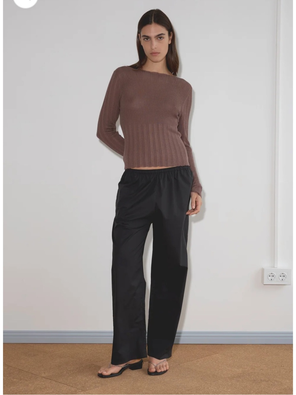 Deiji Studios black Ease Trouser NWOT